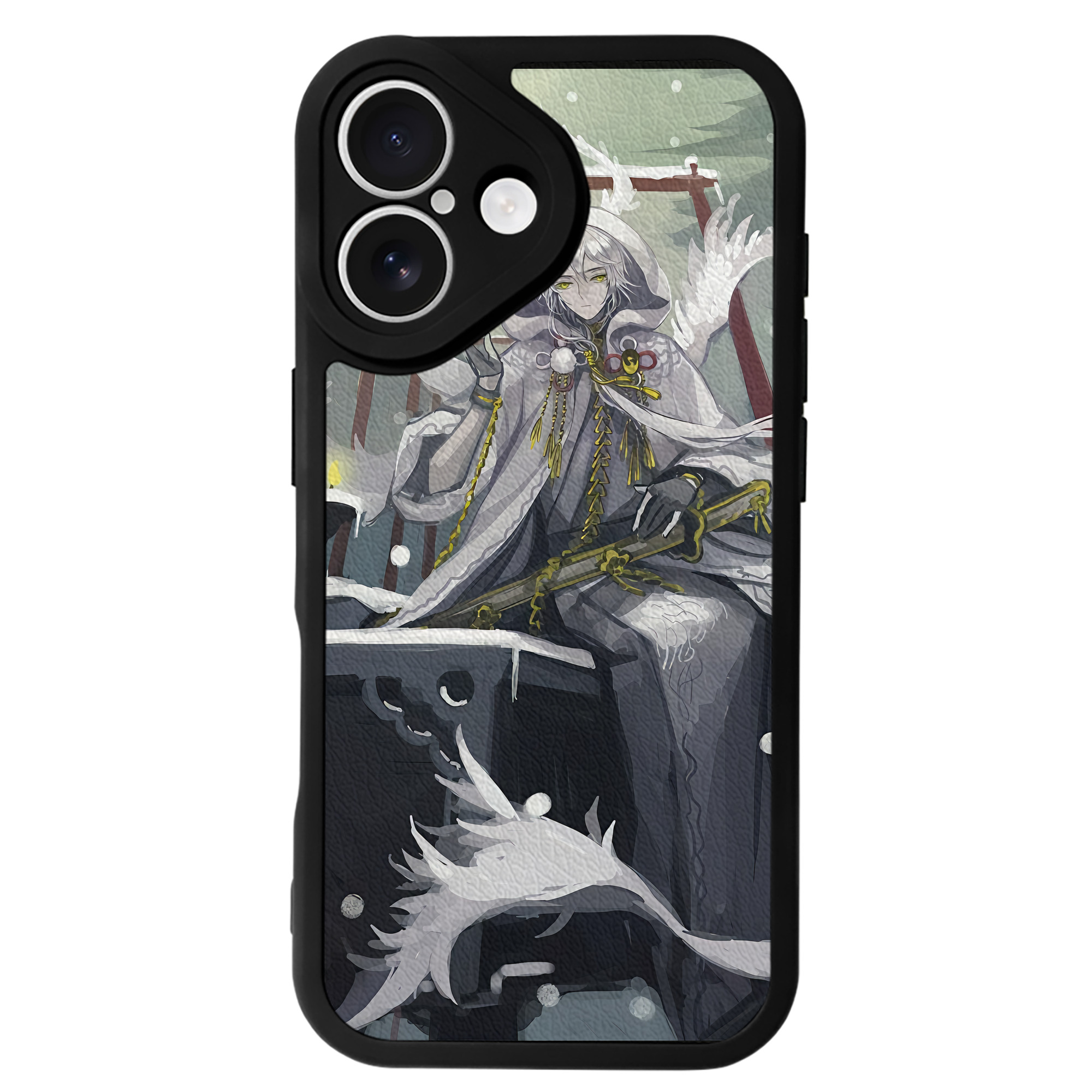 （画像用） 刀剣乱舞 Touken Ranbu 【iPhone 16シリーズ対応】シリコンスマホケース（レザー調） 材質：シリコン